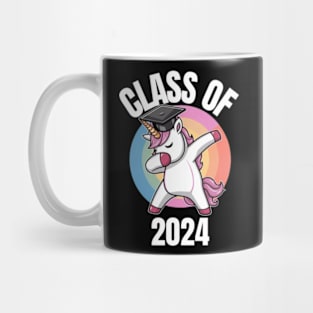 Graduation Class Of 2024 Funny Unicorn Dabbing Graduation Mug